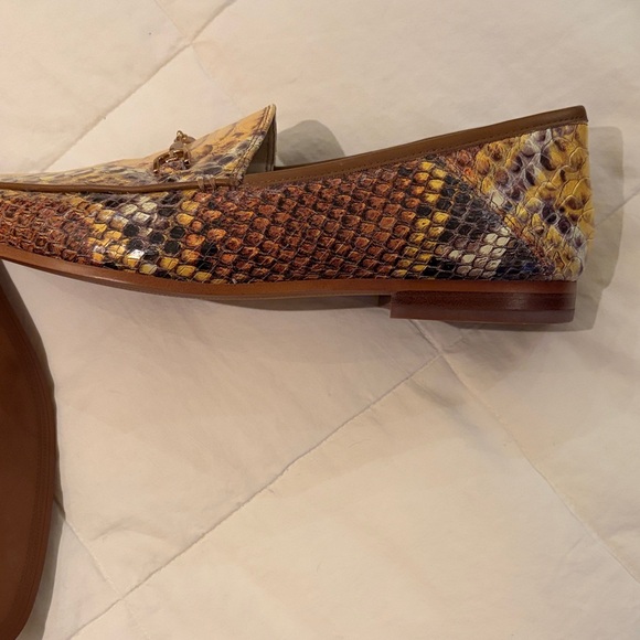 Sam Edelman leather Women's Snake Print Loafers - Picture 4 of 4